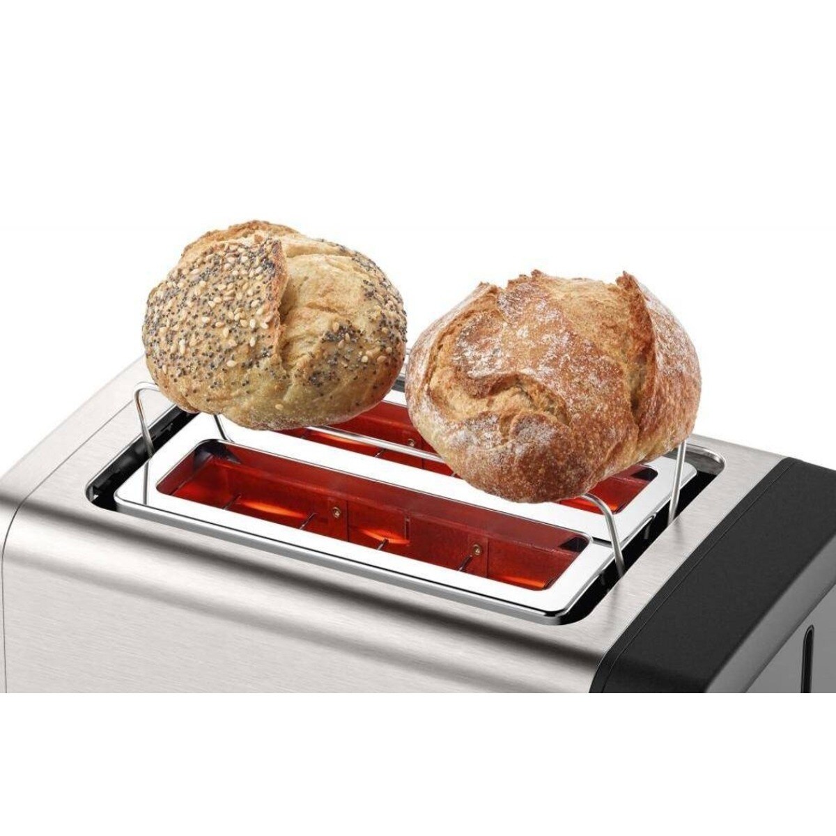 Torradeira Bosch Compact DesignLine TAT4P420 de 970 W com 2 Fendas Curtas - Inox Inox-6