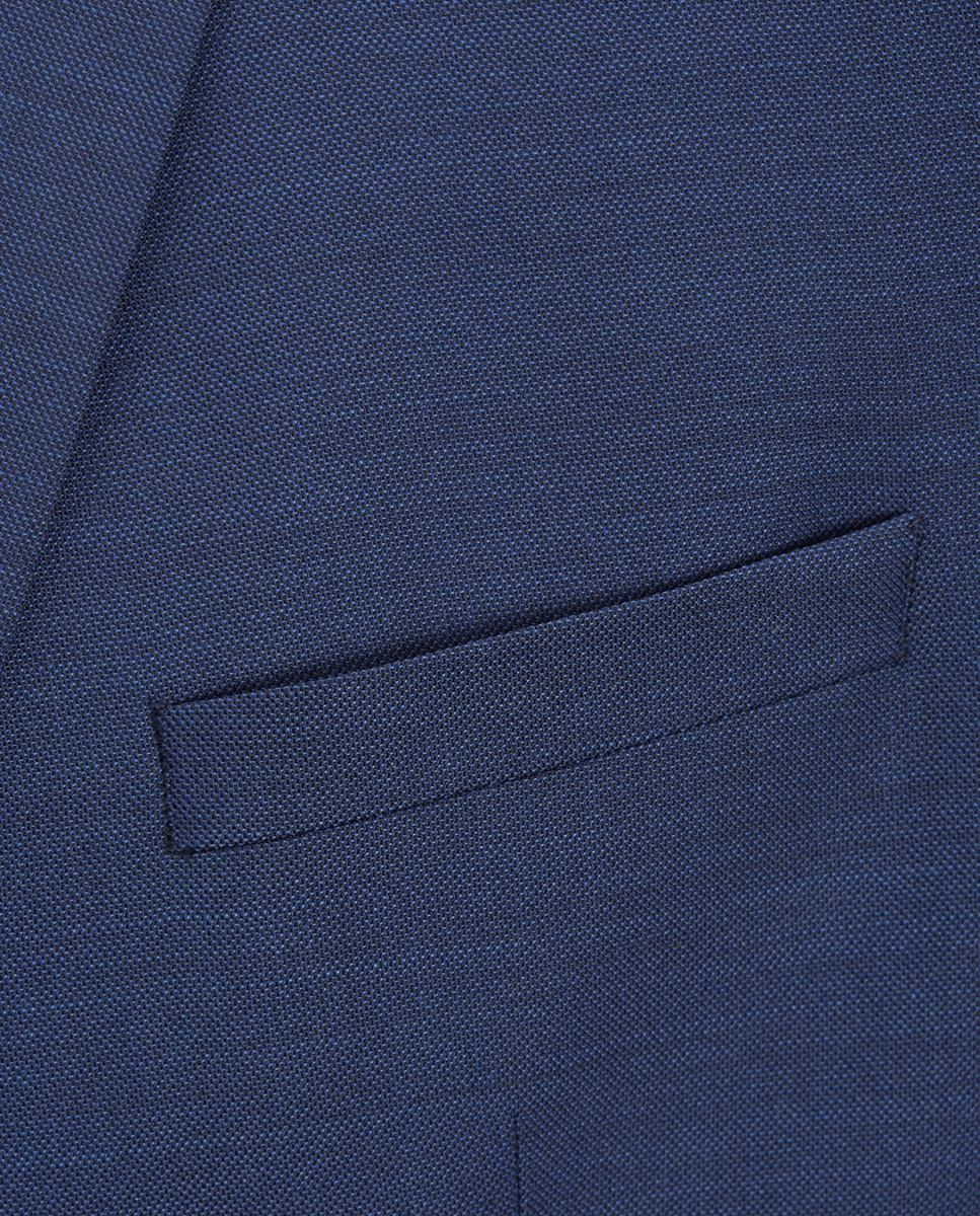 Blazer azul slim Azul-5