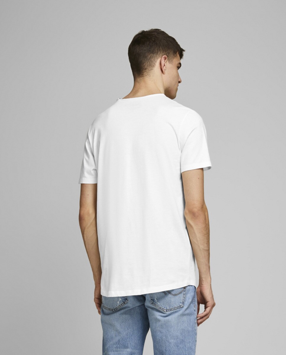 Camiseta de hombre básica blanca 100% algodón · Jack \u0026 Jones · El Corte  Inglés