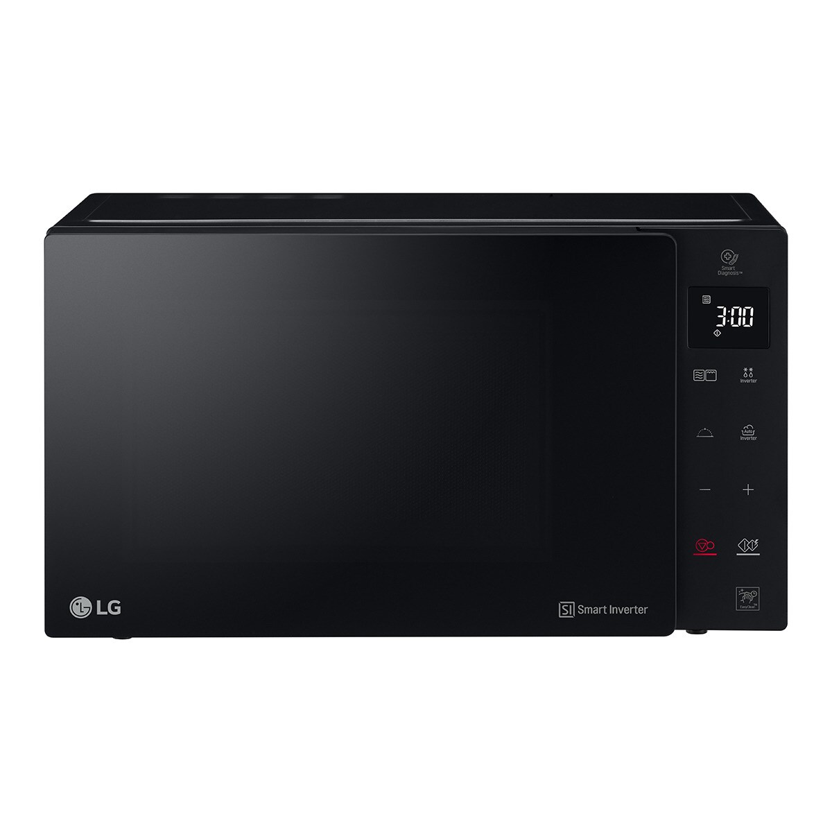 Microondas  LG 25 litros, grill, 1.000 w y  Smart Inverter - MH6535GDS Negro-1