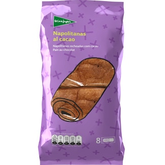 napolitanas al cacao 8 unidades envasadas individualmente bolsa 320 g - El Corte Ingles