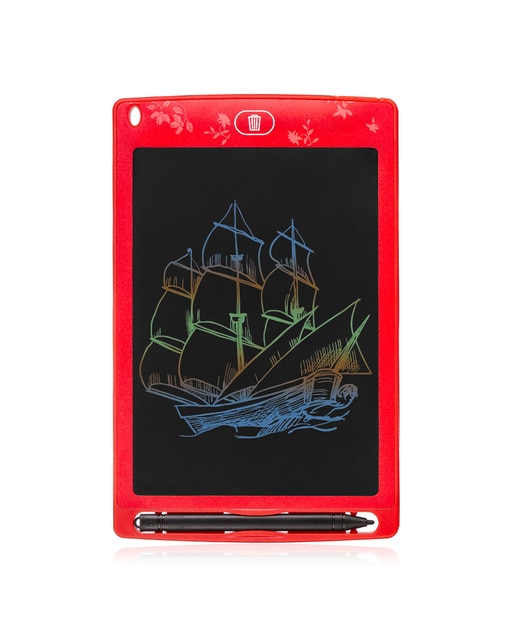 Imagen 0 de Tableta lcd portátil de dibujo y escritura con fondo multicolor de 8,5 pulgadas