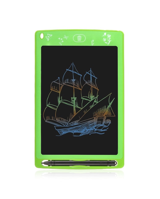 Imagen 0 de Tableta lcd portátil de dibujo y escritura con fondo multicolor de 8,5 pulgadas
