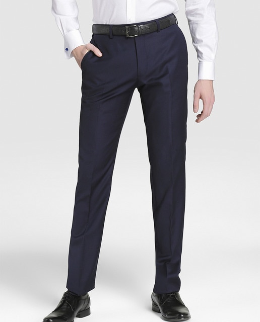 Imagen 0 de Pantalón de traje de hombre Studio Classics básico slim azul