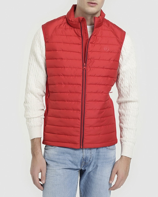 Imagen 0 de Chaleco de hombre Studio Classics rojo acolchado