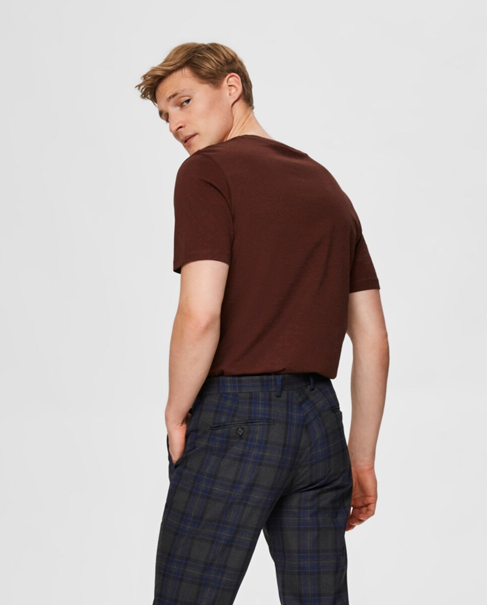 Camiseta de hombre granate de manga corta · Selected · El Corte Inglés