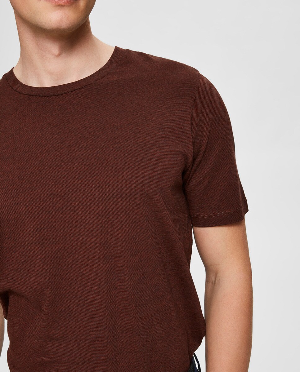 Camiseta de hombre granate de manga corta · Selected · El Corte Inglés