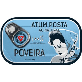 Poveira Atum Posta ao Natural lata 120 g
