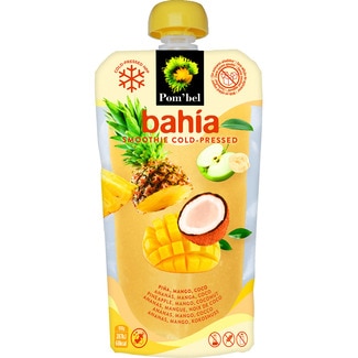 smoothie Bahía frutal para beber 100% fruta bahía con piña, coco y mango envase 210 ml - Pom'bel