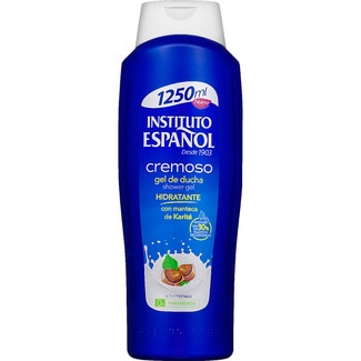 gel de baño cremoso hidratante con manteca de karité 0% parabenos botella 1250 ml - Instituto Español