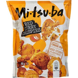 Mitsuba Crispies com Caril embalagem 80 g