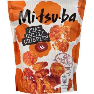 Mitsuba Crispies com Chilli Thai embalagem 125 g