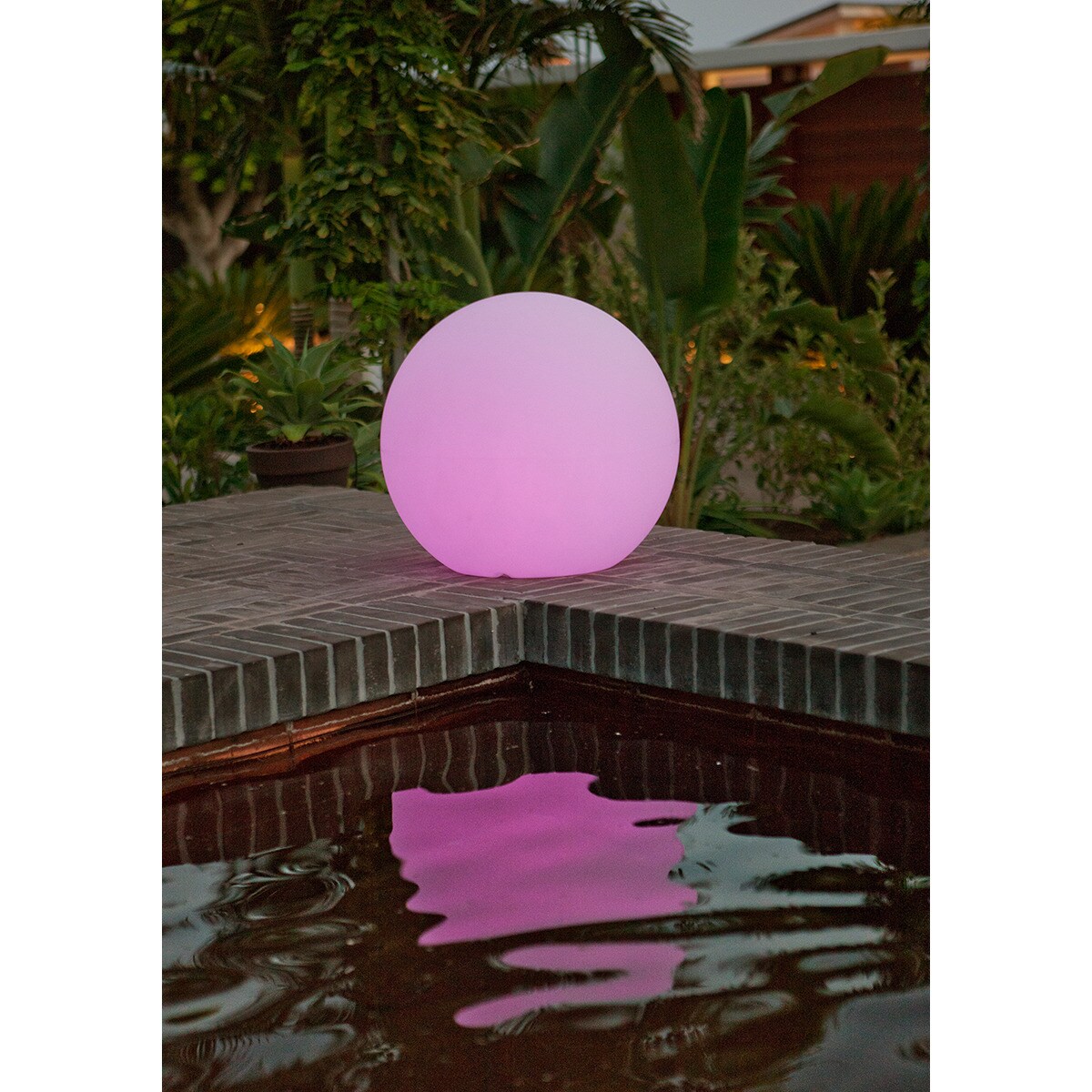 Candeeiro de exterior flutuante em água e com carga solar Buly 40 Floating New Garden Branco-8