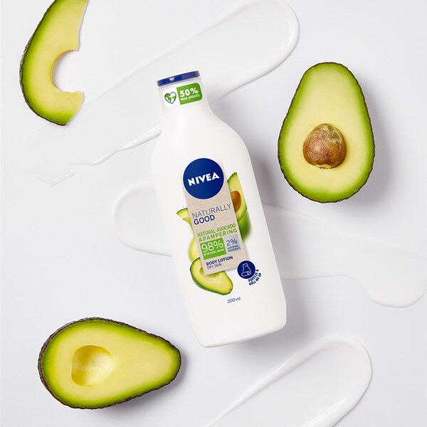 Naturally Good natural avocado body lotion for dry skin flask 350 ml