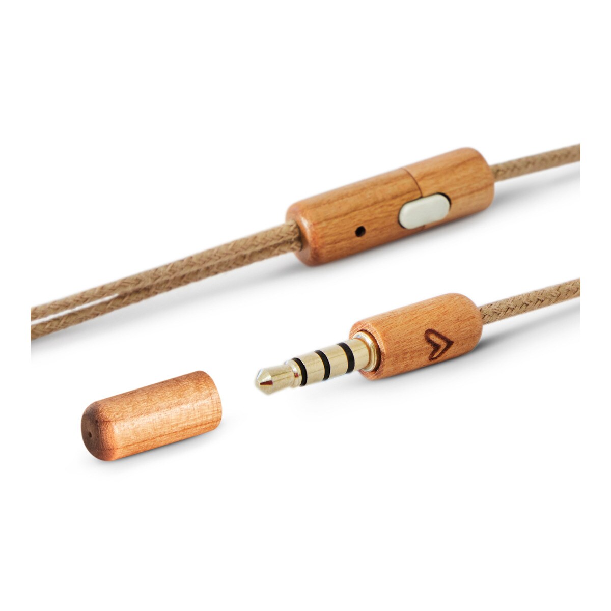 Auriculares de botón Energy Sistem Earphones Eco Cherry Wood Cerezo-2