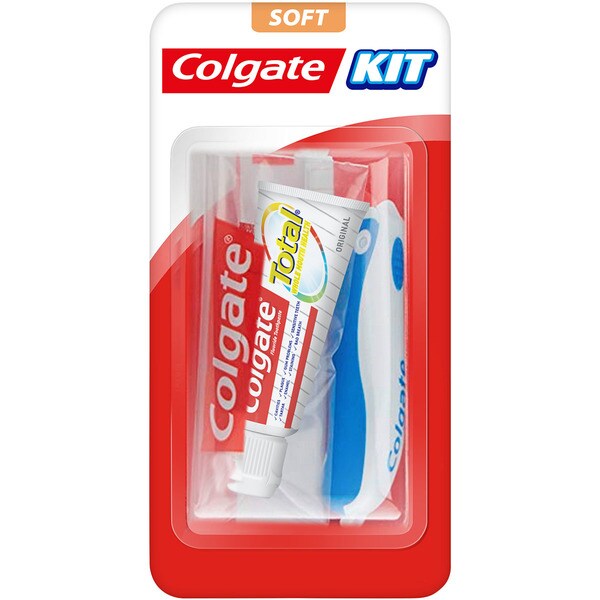 Comprar kit de viaje con cepillo dental + pasta de dientes tubo 19 ml