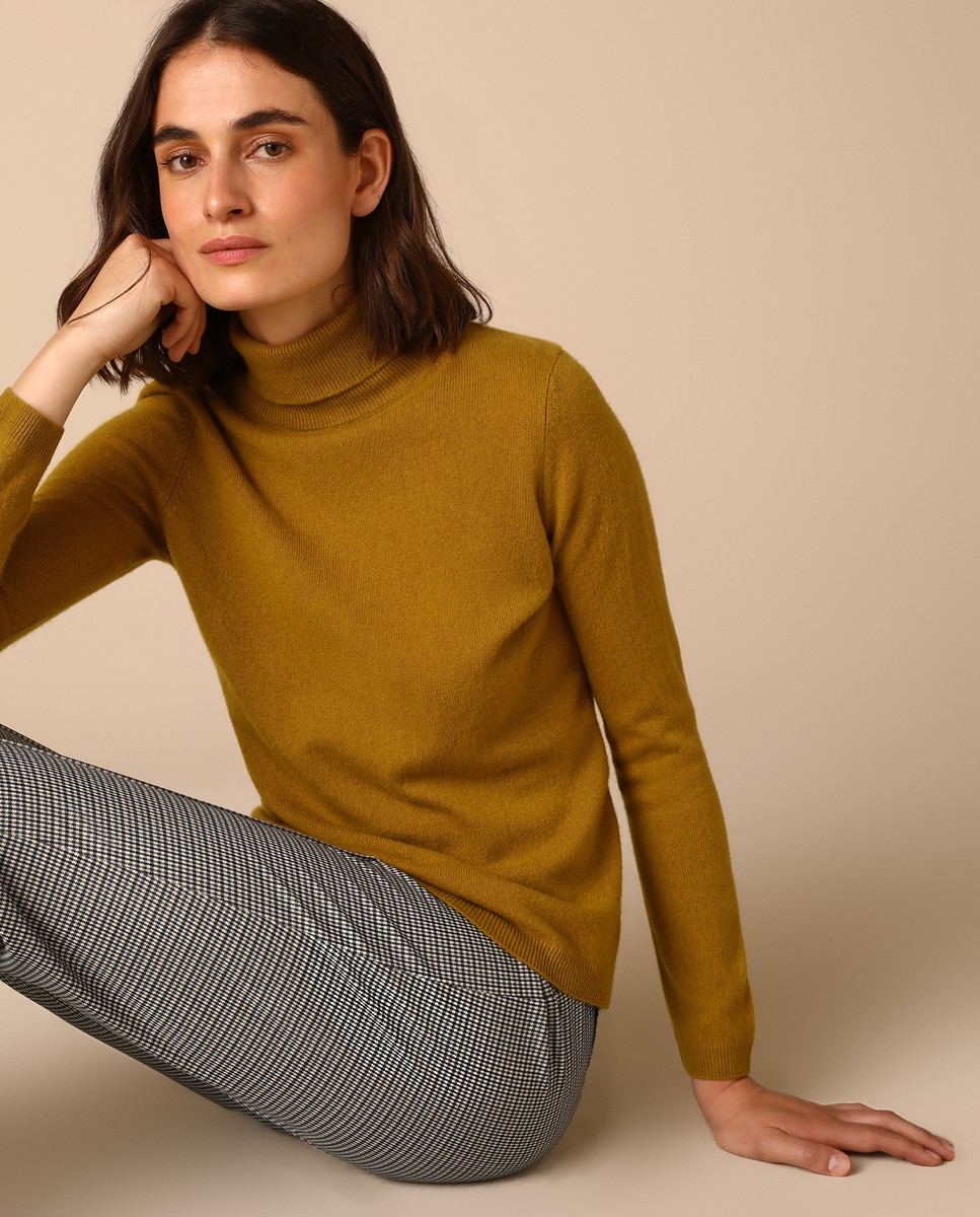 Jersey de mujer 100 cashmere con cuello alto · Woman El Corte Inglés