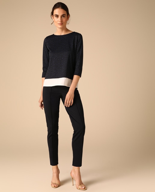 Pantalón semipitillo cintura elástica · Woman El Corte Inglés · El Corte  Inglés