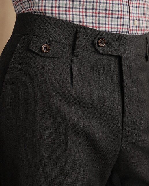 Pantalón de vestir en lana de hombre slim gris oscuro · Studio Classics ·  El Corte Inglés