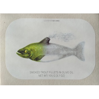 Filetes de Truta Fumada em Azeite lata 90 g - José Gourmet