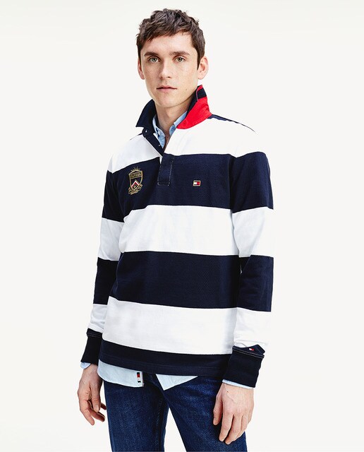 tommy hilfiger polo manga larga hombre