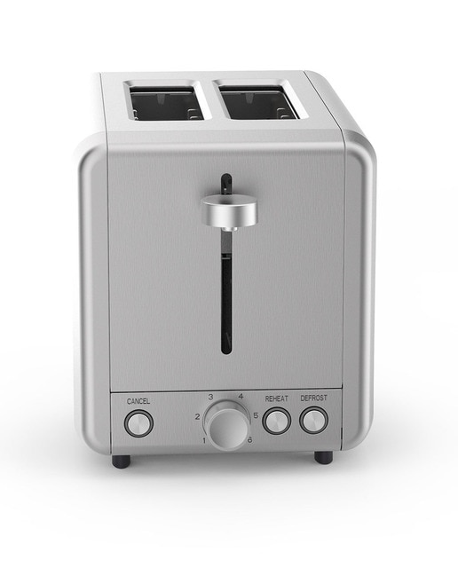 Imagen 0 de Tostadora acero inoxidable 2 rebanadas