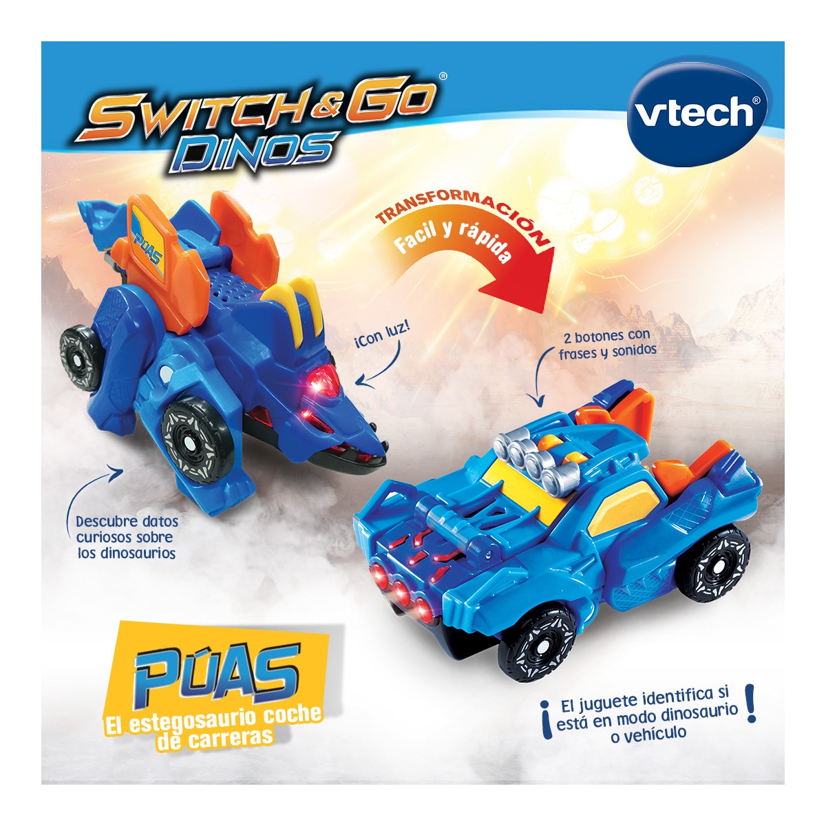 Vtech Switch & Go Dinos - Combo Mega Spinosaurus Transform-Spielzeug