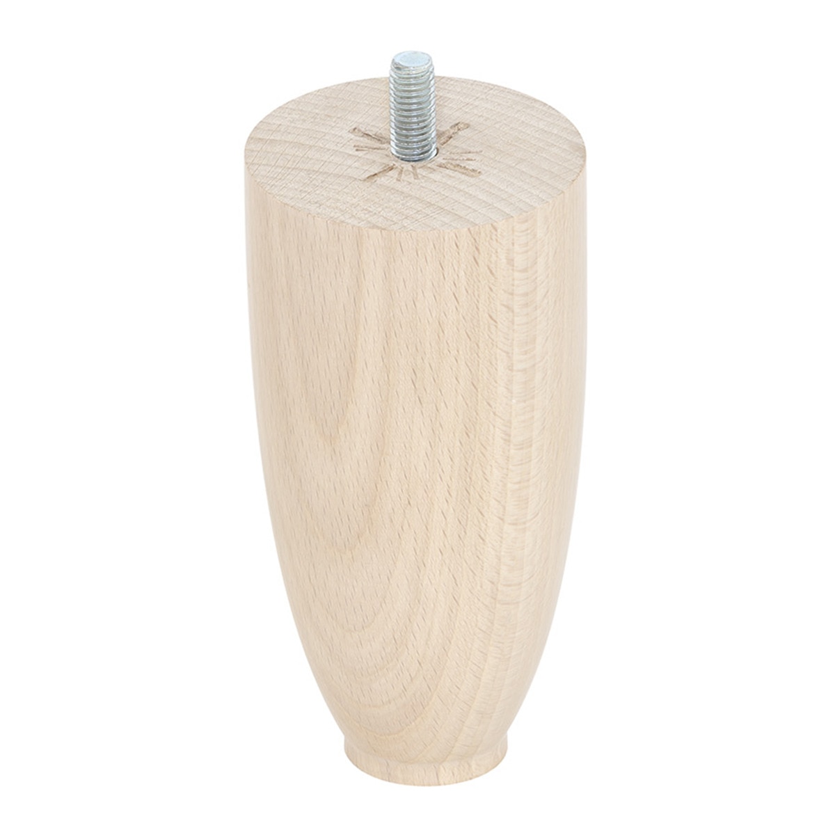 Conjunto de 4 pés para base de colchão Oval Vanguard Sonpura Madeira-2