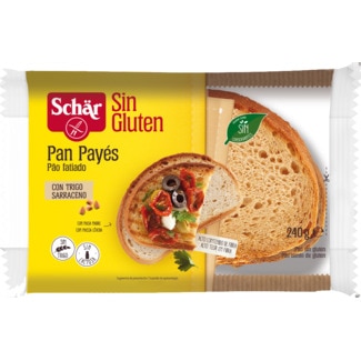 Pão Casereccio Fatiado sem Glúten embalagem 240 g - Schar