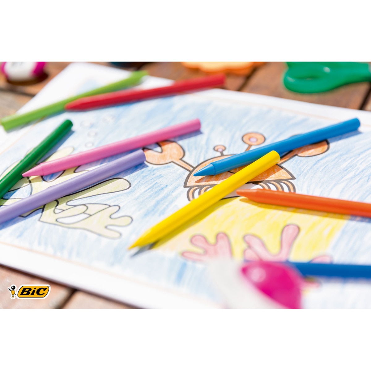 Pack Escolar de 352 Ceras Colorear Plastidecor BIC Multicolor-4
