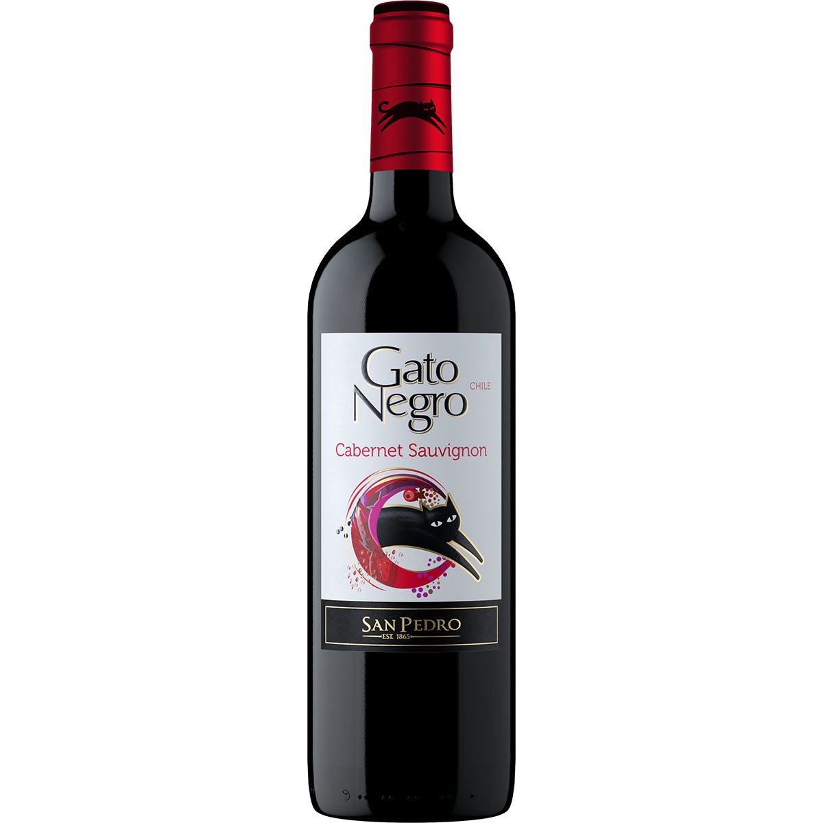 vino tinto cabernet sauvignon de Chile botella 75 cl