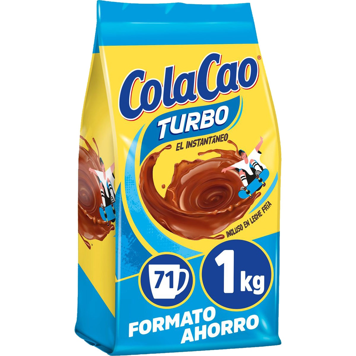 Turbo cacao instantáneo formato ahorro bolsa 1 kg