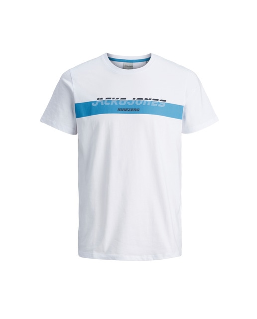Camiseta de hombre blanca de manga corta