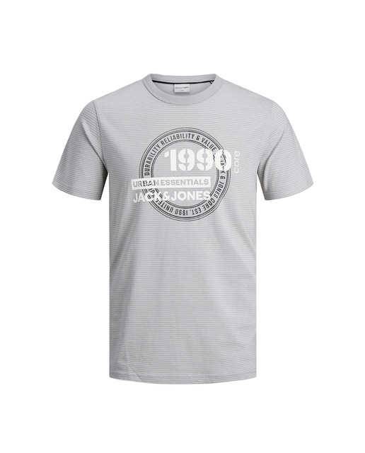 Camiseta de hombre gris de manga corta