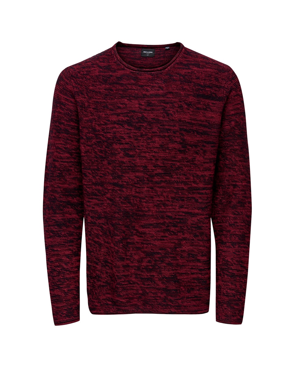 Jerseys de hombre regular fit rojo y negro · Only & Sons · El Corte Inglés