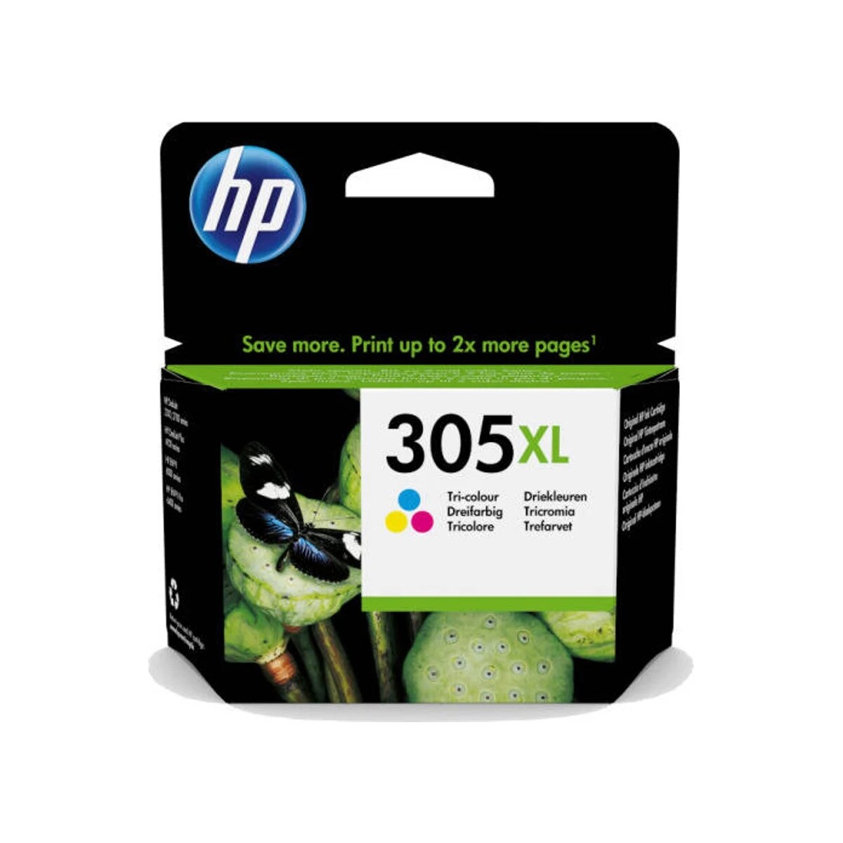 Tinteiro HP Original 3YM63AE 305 XL Tricolor, Alto Rendimento, Instant Ink 1
