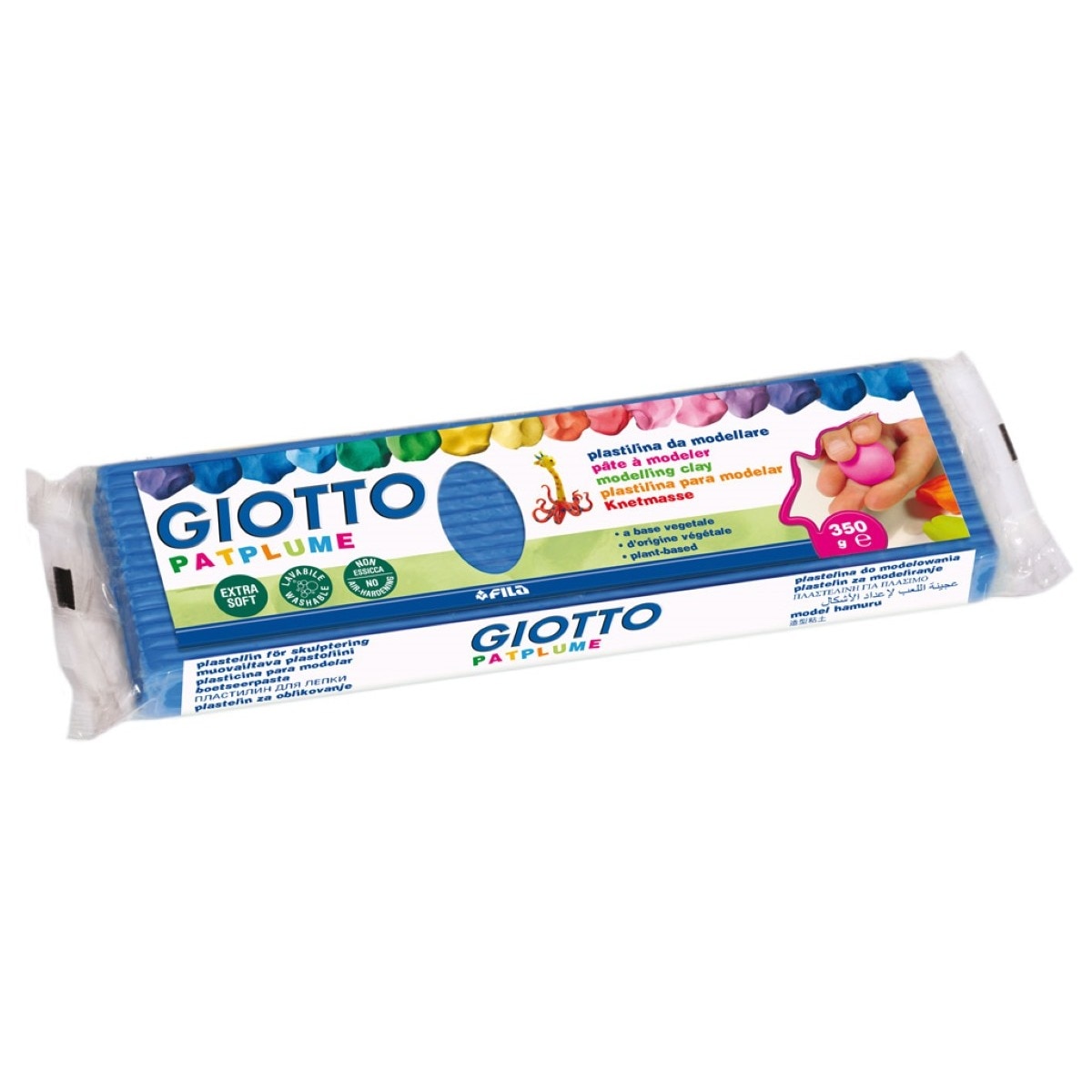 Plasticina Patplume Azul escuro 350 g. Caixa 12 unds Giotto 1