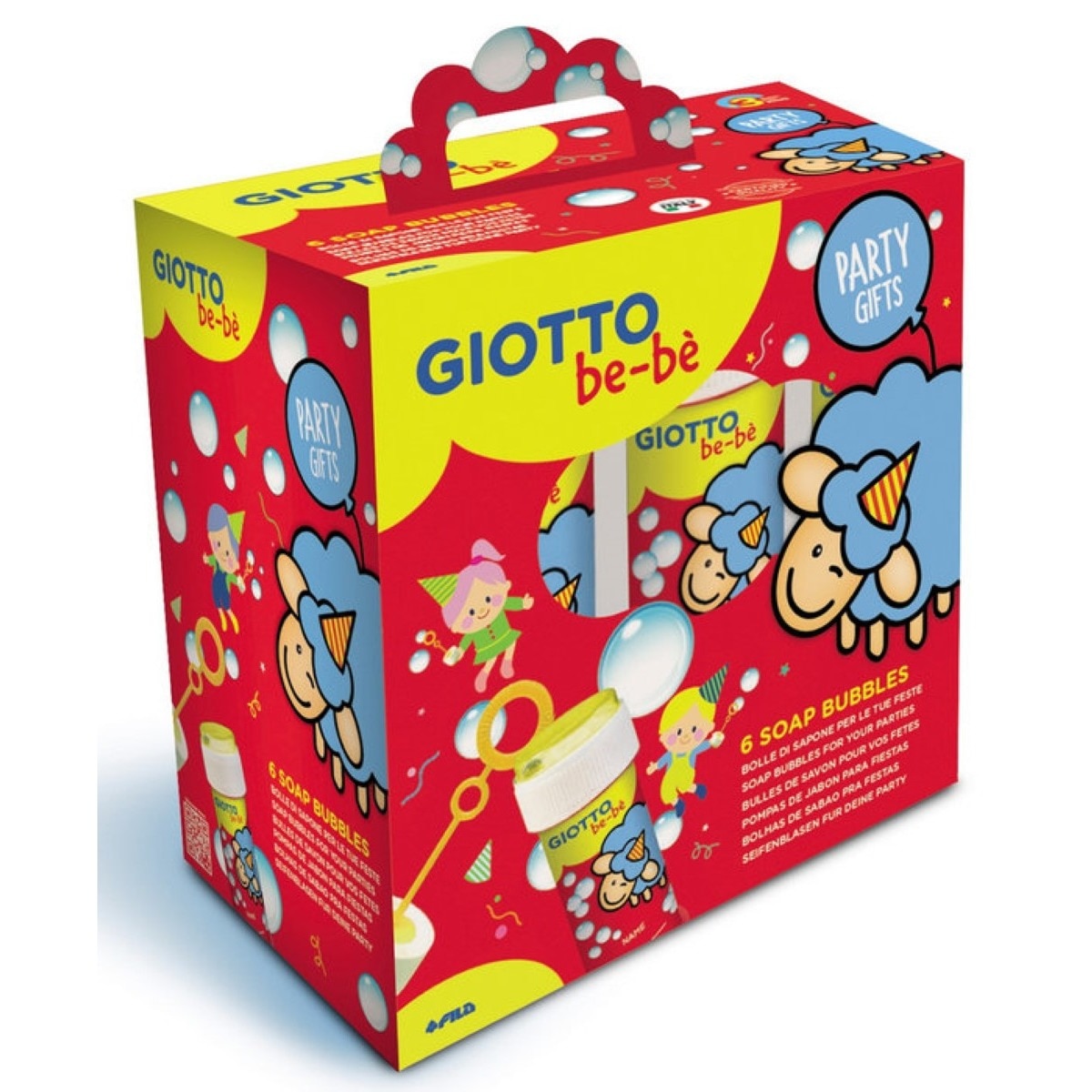 Imagem 0 de Conjunto de 6 Tubos para Bolinhas de Sabão Giotto Be-Bé