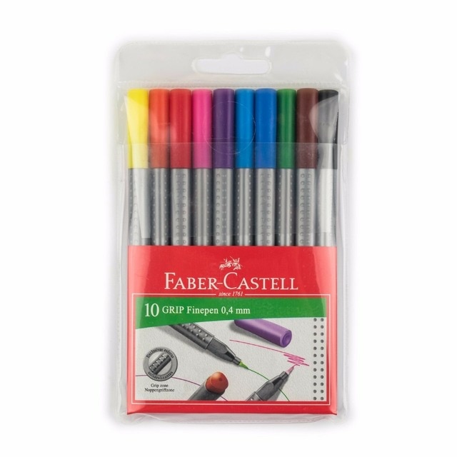Imagem 0 de Marcadores de cor 10 unidades Fineline Faber Castell