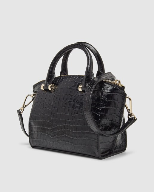 Bolso de mano pequeño DKNY de piel en negro con grabado coco · DKNY · El Corte Inglés Bolso de mano pequeño DKNY de piel en negro con grabado coco · DKNY · El Corte Inglés
