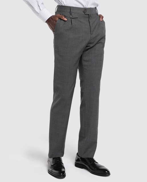 Imagen 0 de Pantalón de vestir de hombre regular gris