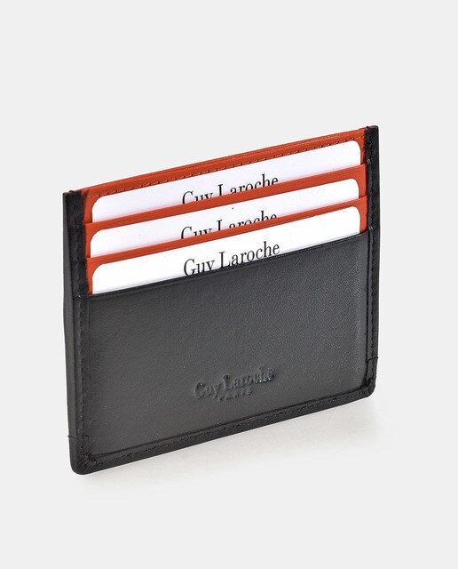 Tarjetero de hombre Guy Laroche en piel de color naranja · Guy Laroche · El  Corte Inglés