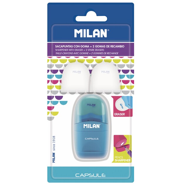 Imagem 0 de Afia-borracha + 2 Recargas Capsule Milan