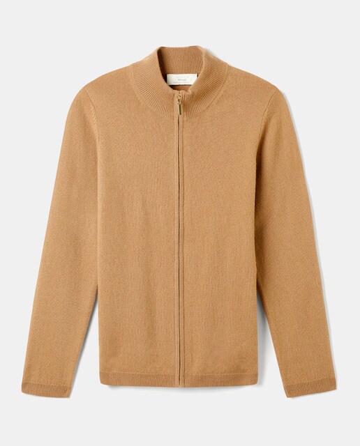 Chaqueta de mujer 100% cashmere con cuello perkins · Woman El Corte Inglés  · El Corte Inglés