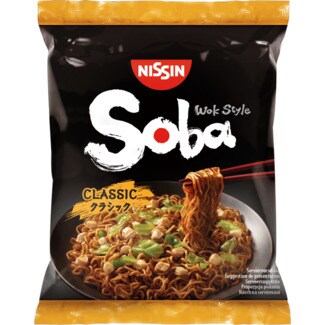 Nissin Soba Noodles Clássico embalagem 109 g