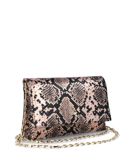 Bandolera de fiesta de mujer Menbur de piel caprina en nude con animal  print · Menbur · El Corte Inglés