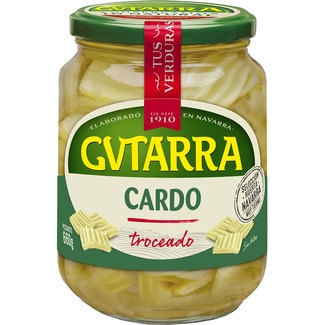 cardo al natural troceado frasco 400 g neto escurrido - Gvtarra