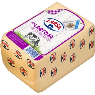 queso gallego tierno de vaca madurado elaborado con leche pasteurizada en barra sin lactosa - Larsa