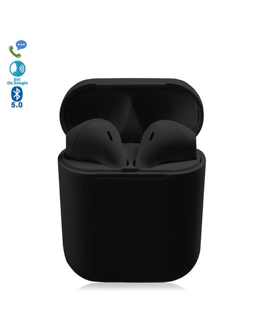Imagen 0 de Auriculares dam d120 tws bluetooth 5.0 táctiles con base de carga y sincronización automática con ventana emergente