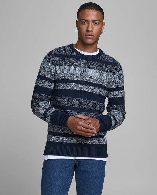 Jersey en algodón orgánico de hombre azu